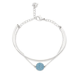 

Браслет Swarovski Ginger 5642950 Aqua/Rhs, Срібний