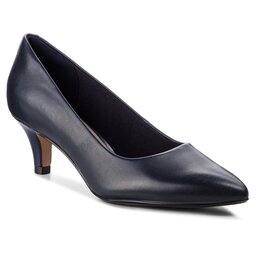 Clarks Halbschuhe Clarks Linvale Jerica 261372114 Navy Leather