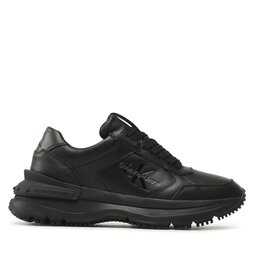 

Снікерcи Calvin Klein Jeans Chunky Runn Laceup Low Leather YM0YM00521 Triple Black 0GT, Чорний