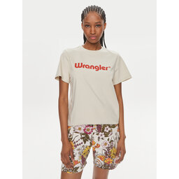 Wrangler Wrangler Marškinėliai 112350305 Écru Regular Fit