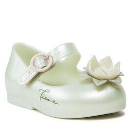 Melissa Lågskor Melissa Mini Melissa Sweet Love + Disn 33447 Metalic White/Green 54121
