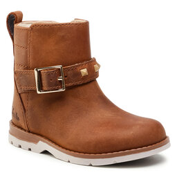 Μπότες Clarks Dabi Trim T 261526716 Tan Leather