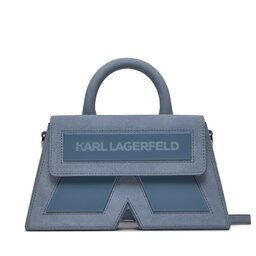 KARL LAGERFELD Handväska KARL LAGERFELD Icon K Crossbody Suede 236W3185 Steel Blue A369