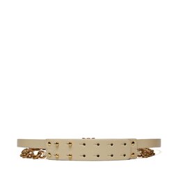 

Жіночий ремінь Pinko Love Micro Chain H1 Belt . 20232 PLT01 102136.A1A8 White Z14Q, Écru