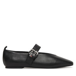 Tommy Jeans Ballerinas Tommy Jeans Tjw Ballerina Buckle EN0EN03019 Schwarz