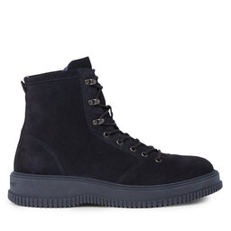 Tommy Hilfiger Trzewiki Tommy Hilfiger Th Everyday Class W Suede Hooks FM0FM04762 Niebieski