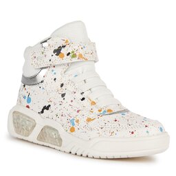 Geox Sneakers Geox J Illuminus Girl J36HPA 00411 C0653 M White/Multicolor