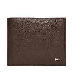 Tommy Hilfiger Duży Portfel Męski Tommy Hilfiger Th Flag Cc And Coin AM0AM13519 Brązowy