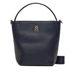 Tommy Hilfiger Sac à main Tommy Hilfiger Th Essential Sc Bucket Corp AW0AW15699 Space Blue DW6