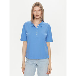 Tommy Hilfiger Tommy Hilfiger Поло 1985 WW0WW37820 Голубий Regular Fit