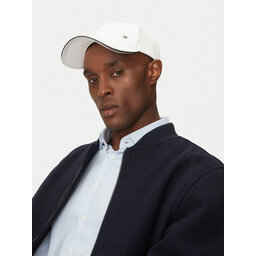 Tommy Hilfiger Șapcă Tommy Hilfiger Corp Flannel AM0AM13164 Alb