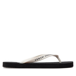 

В'єтнамки Armani Exchange XUQ001 XCC10 N480 Off White/Black, Білий