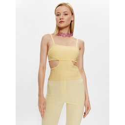 Patrizia Pepe Patrizia Pepe Felső 2K0172/K095-Y433 Sárga Slim Fit
