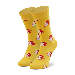 Happy Socks Otroške visoke nogavice Happy Socks KBUN01-2200 Rumena