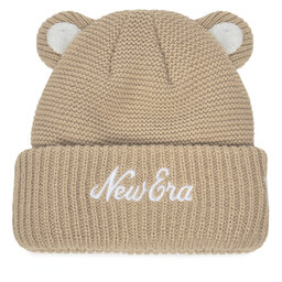 New Era Czapka New Era Teddy Bear Ears Cuff Knit Beanie 60580793 Beżowy