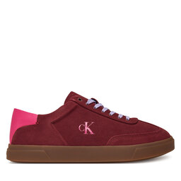 Calvin Klein Sneakers Calvin Klein Low Pro Cups Lace Up Sue Mix Mg HW0HW02683 Vișiniu