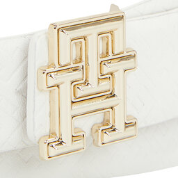 

Жіночий ремінь Tommy Hilfiger Th Logo Bombe Rev 3.0 AW0AW16019 Ecru Mono / Tan 0HD, Коричневий