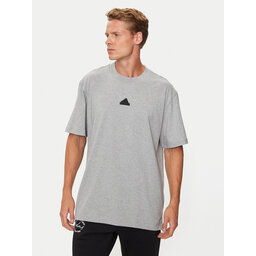 adidas adidas Marškinėliai Brand Love IW3541 Pilka Loose Fit