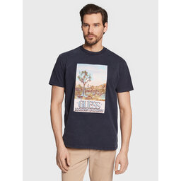 Guess Guess Majica Desert Photo M3GI74 KA260 Mornarsko modra Regular Fit