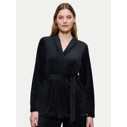 Triumph Triumph Pyjama-Bluse Sensual Velour 10225078 Schwarz Relaxed Fit