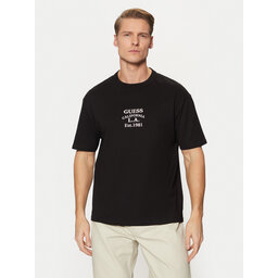 Guess Guess Marškinėliai M5RI35 K8FQ4 Juoda Oversize