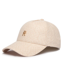 Tommy Hilfiger Cap Tommy Hilfiger Monogram Jacq Cap AW0AW18331 Beige