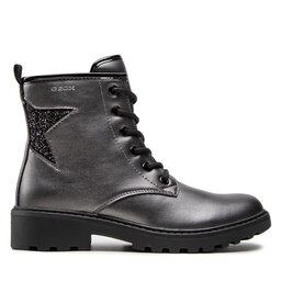 Geox Kozaki Geox J Casey G. G J9420G 0NFEW C0062 S Srebrny