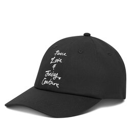 Juicy Couture Gorra con visera Juicy Couture Peace Love And Juicy JCAWH225703 Negro