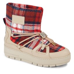 Tommy Hilfiger Stivali da neve Tommy Hilfiger Tartan Snowboot FW0FW07612 Merino ABO