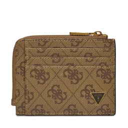 Guess Etui na karty kredytowe Guess SMVELE LEA75 Beżowy