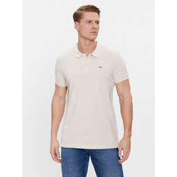 Tommy Jeans Tommy Jeans Polo marškinėliai DM0DM18312 Smėlio Slim Fit