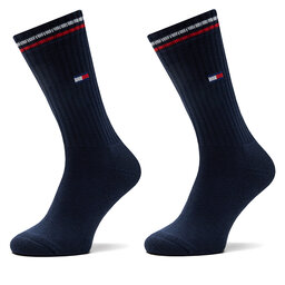 Tommy Hilfiger 2 pár hosszú szárú női zokni Tommy Hilfiger 701228176 Sötétkék