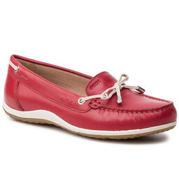 Geox Mokassins Geox D Vega Moc B D92DNB 043BC C7Y1Q Scarlet/Off White