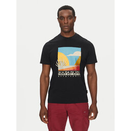 Napapijri Napapijri T-shirt S-Arbia NP0A4IE3 Crna Regular Fit