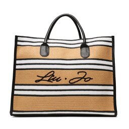 Liu Jo Τσάντα Liu Jo Shopping Paglia Moti VA3170 T0300 Naturale/Nero 00411