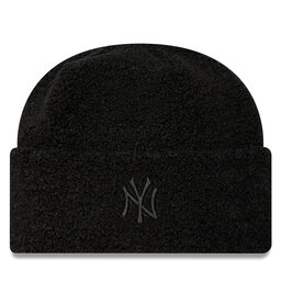 New Era Čepice New Era Borg New York Yankees Cuff Knit Beanie 60580757 Černá
