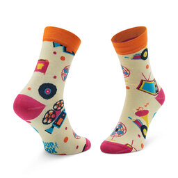 

Високі шкарпетки unisex Cup of Sox Retro Жовтий