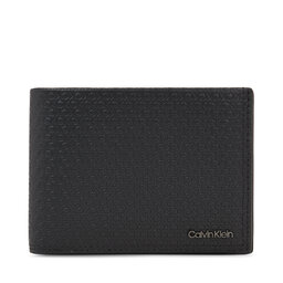 Calvin Klein Чоловічий гаманець Calvin Klein Minimalism Trifold 10Cc W/Coin K50K510902 Black/Tonal Mono 01O