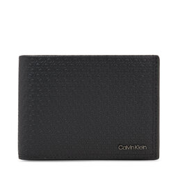 Calvin Klein Portafoglio da uomo Calvin Klein Minimalism Trifold 10Cc W/Coin K50K510902 Nero