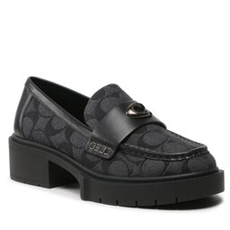 Coach лоуфъри с дебела подметка Coach Leah Denim CG595 Black/Black