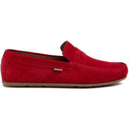 

Мокасини Tommy Hilfiger Classic Suede Penny Loafer FM0FM02725 Primary Red XLG, Червоний