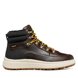 Geox Schnürschuhe Geox U Granito + Grip B Abx U46FZD 000FF C6006 Dunkelbraun