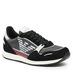 Emporio Armani Sportcipő Emporio Armani X4X537 XM678 S154 Blk/L.Gr/Grey/Bordea