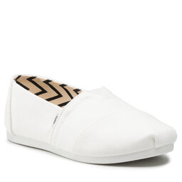 Toms Halbschuhe Toms Alpargata 10017739 White Reycled Cotton Canvas