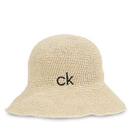 Calvin Klein Šešir Calvin Klein Wide Brim Straw Bucket Hat K60K612914 Bež