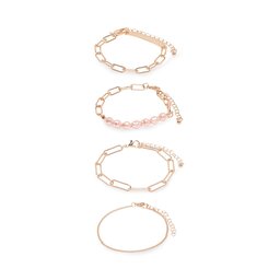 ONLY 4 db-os karkötő szett ONLY 15300934 Gold Colour 4293039