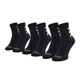 adidas Set de 3 perechi de șosete lungi pentru bărbați adidas HC 3S Quart 3PP HD2212 Black/Black/Black