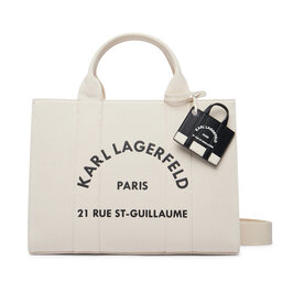 KARL LAGERFELD Handtasche KARL LAGERFELD B4W50076 Creme