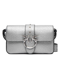 PINKO Handtasche PINKO Love One Mini Slouchy Fl AI 25-26 PLTT 104340 A2JT Silberfarben