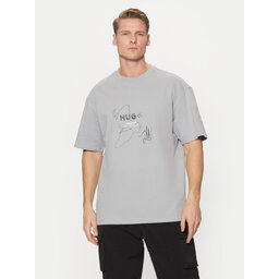 HUGO HUGO Marškinėliai Nabion 50530441 Pilka Loose Fit